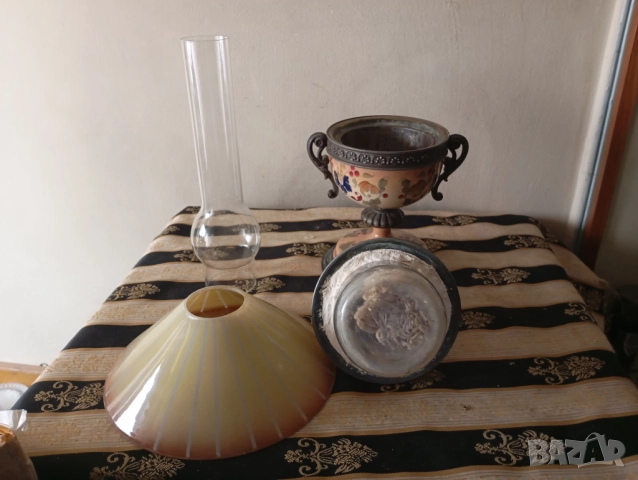 Стара газова ( газена ) лампа, снимка 6 - Други ценни предмети - 52375117