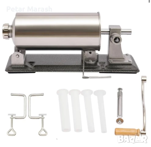 Хоризонтална Пълначка за Колбаси KraftWorld – С Метален Плот и 3 Фунии, снимка 2 - Други инструменти - 50545218