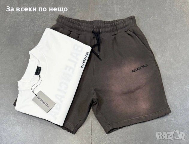 Balenciaga Мъжки Летен Екип Тениска И Къси Панталонки👕🩳Мъжки Къс Комплект Код Mens P.252, снимка 3 - Спортни дрехи, екипи - 53922653