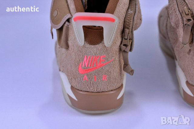 Nike AirJordan Retro 6 British Khaki, снимка 12 - Маратонки - 44313845