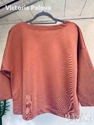 Плътна блуза кроп паднало рамо CAROLL PARIS , снимка 4 - Блузи с дълъг ръкав и пуловери - 34265991