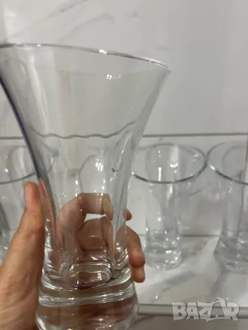 Стъклена ваза Германия 🇩🇪, снимка 3 - Вази - 48249187