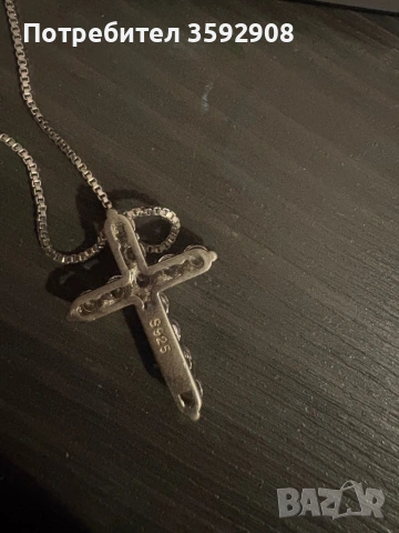 Сребърен синджир с кръст  , снимка 7 - Колиета, медальони, синджири - 53054443