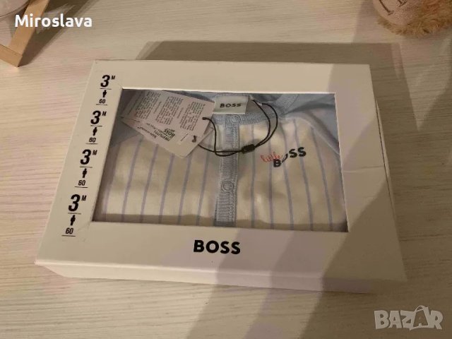 Boss гащеризон с шапка , снимка 1 - Бебешки гащеризони - 47441953