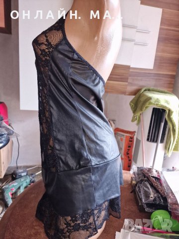 Рокля с кожа /42-Л, снимка 2 - Корсети, бюстиета, топове - 39901571