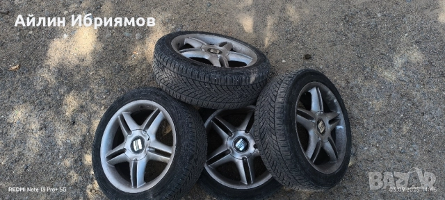 Оригинални джанти с гуми Seat 17 5x100 57,1, снимка 8 - Гуми и джанти - 51648132