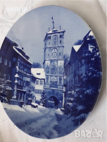 Немска декоративна порцеланова чиния , снимка 2 - Декорация за дома - 31579221