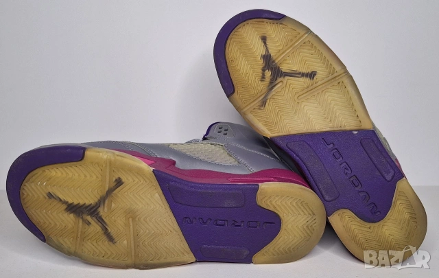 Nike Air Jordan 5 Retro Cement Grey/Pink, снимка 6 - Маратонки - 53174427