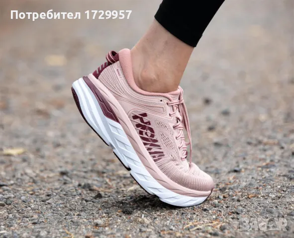 Hoka Bondi 7Misty Rose/Cordovan Номер-38, снимка 3 - Маратонки - 47676070