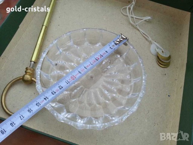 Кристален поднос на два етажа, снимка 4 - Антикварни и старинни предмети - 30149681