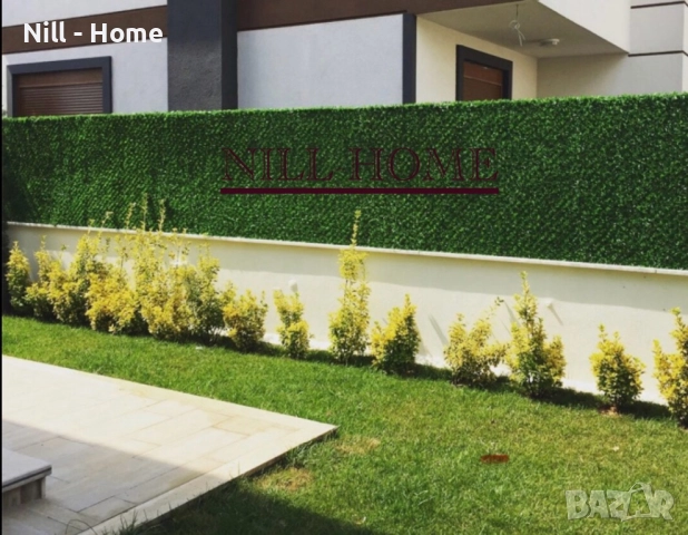 Поцинкована Мрежа с декорация ( ИЗКУСТВЕНА ТРЕВА ) 4 мм. Тел / 40 мм. Око