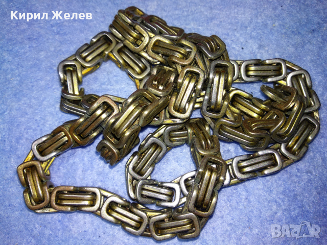 ВНУШИТЕЛЕН СТОМАНЕН ЛАНЕЦ НЕРЪЖДАЕМА БЛАГОРОДНА СТОМАНА ВИНТИДЖ ПЛЕТКА 44113, снимка 15 - Колиета, медальони, синджири - 44756258