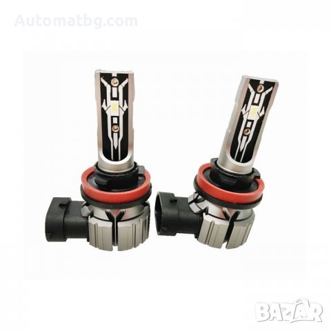 Комплект диодни крушки Automat, H11, DC 12V, 35W, 6000K, 2броя, снимка 3 - Аксесоари и консумативи - 38193243