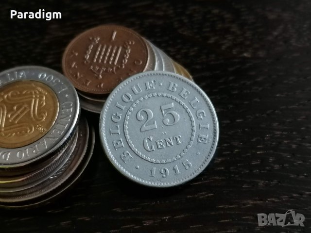 Монета - Белгия - 25 цента | 1915г.