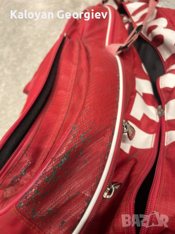 Голям тенис сак Wilson Tour - Употребяван (със забележки), снимка 3 - Тенис - 54099825