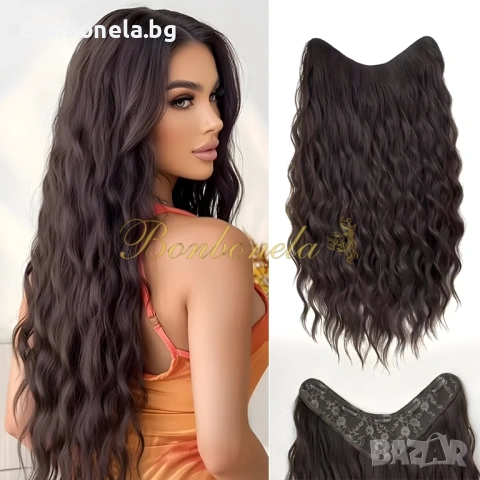 Екстеншън с клипс / Удължение за Коса /треса / треса с клипси , снимка 5 - Аксесоари за коса - 53034501