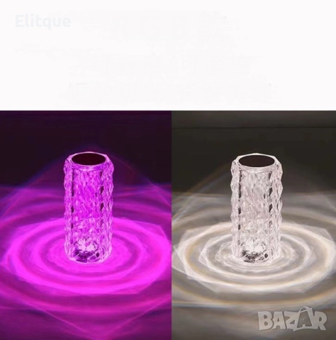 Декоративна настолна лампа - студено бяла светлина, снимка 6 - Настолни лампи - 52897744