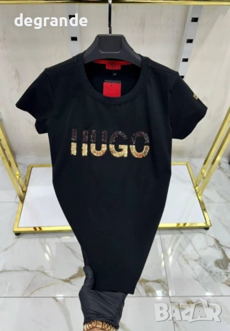 🎀Черна Дамска Тениска HUGO