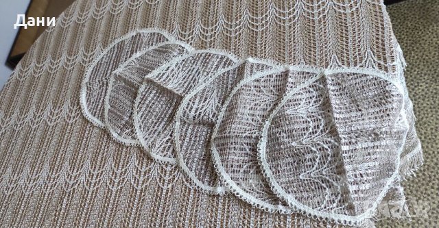 Кръгла покривка за маса., снимка 3 - Антикварни и старинни предмети - 37509322