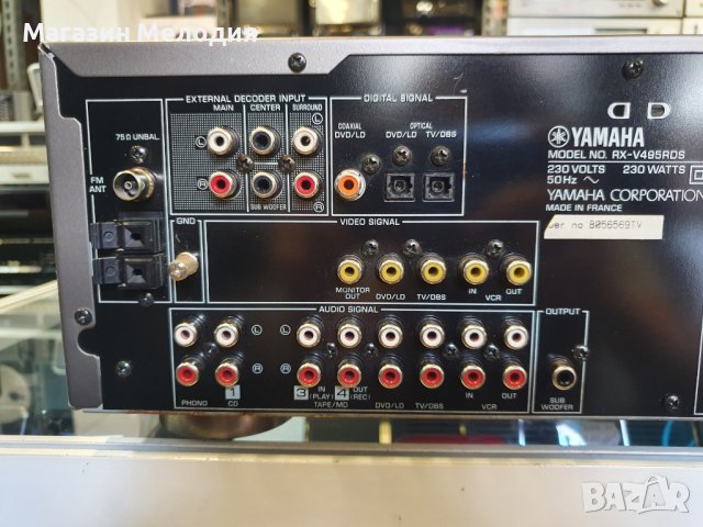 Ресийвър Yamaha RX-V495RDS Две по 100 вата В отлично техническо и визуално състояние., снимка 8 - Ресийвъри, усилватели, смесителни пултове - 42112795