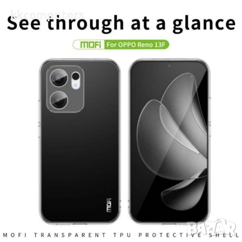 OPPO Reno13 F 4G / 5G MOFI Силиконов Калъф и Протектор, снимка 3 - Калъфи, кейсове - 50937561