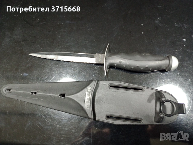  Водолазен Нож за подводен риболов Изработен от неръждаема стомана, снимка 4 - Ножове - 54065130