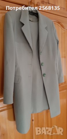 Разкошен Костюм-САКО тип Манто + РОКЛЯ Елегантна!НОВ!, снимка 4 - Костюми - 39364925