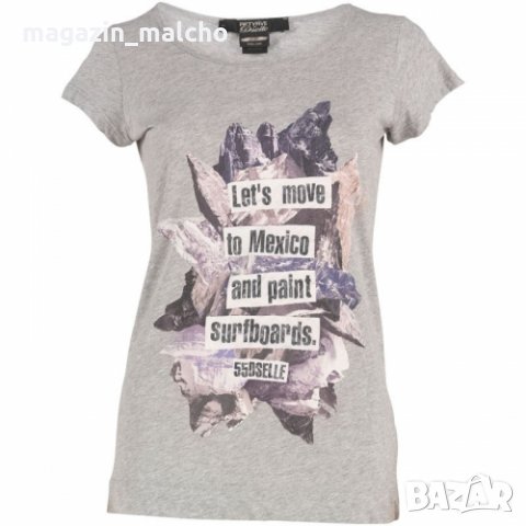 ДАМСКА ТЕНИСКА - DIESEL; размери: черен: XXS и XS; сив: S , снимка 3 - Тениски - 31705270