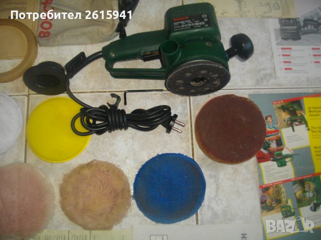 Швейцария-Почти Нов-Шлифовъчна Машина/Кръгъл Ексцентър Виброшлайф-Bosch PEX115A-Пълен Комплект-Бош, снимка 8 - Други инструменти - 39170462