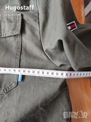 Военно Tommy Jeans TJM CARGO JACKET мъжко яке military Style зелено памук ХЛ , снимка 8 - Якета - 53281724