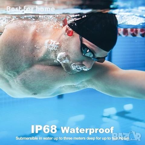 Слушалки Wantek с костна проводимост, Bluetooth слушалки с отворени уши и вграден 32GB MP3 плейър, снимка 3 - Bluetooth слушалки - 52479352