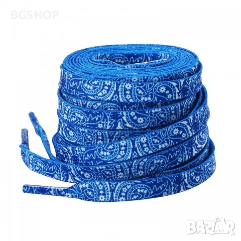 Бандана връзки за обувки - Blue Cribs