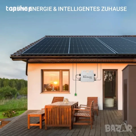 Инвертор 800 W - Инвертор IP65 с WLAN приложение за 2 соларни модула, снимка 2 - Друга електроника - 50511191