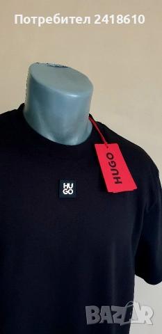 Hugo Boss HUGO Dalile Cotton Mens Size M НОВО! ОРИГИНАЛ! Мъжка Тениска!, снимка 4 - Тениски - 54022410
