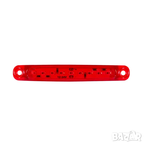 LED габарит 9 LED 98 mm 12-24V с червена светлина