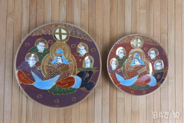 Японски сервиз Satsuma , снимка 3 - Сервизи - 50477722