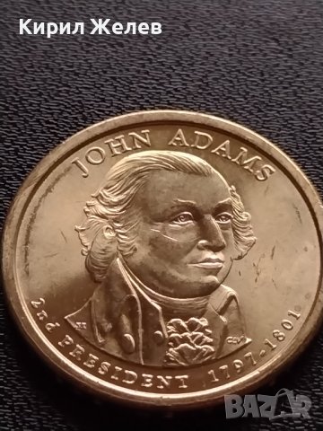 Възпоменателна монета 1 долар JOHN ADAMS 2 президент на САЩ (1797-1801) за КОЛЕКЦИЯ 38089, снимка 2 - Нумизматика и бонистика - 40766021