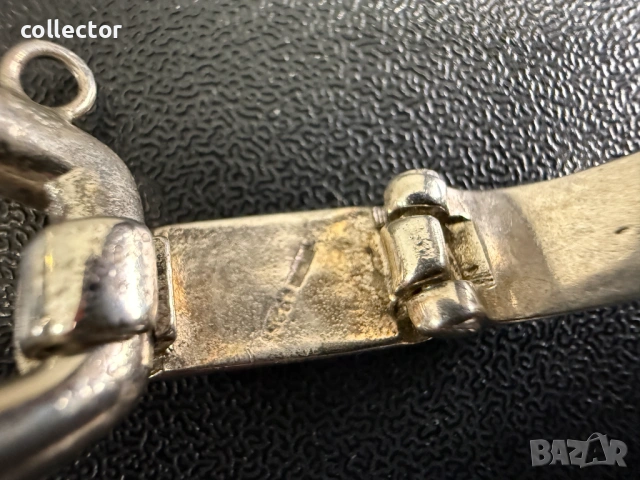 Дизайнерска сребърна гривна. №8106, снимка 5 - Гривни - 54200587