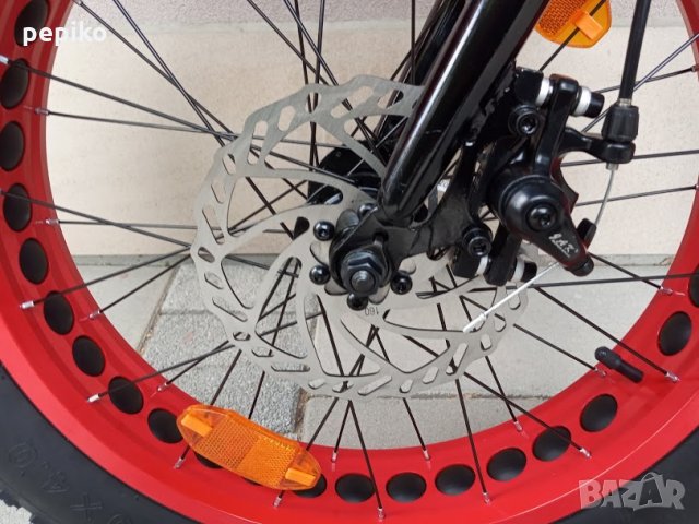 Продавам колела внос от Германия алуминиев велосипед фетбайк MONSTER RIDER 20 цола,дискови спирачки, снимка 18 - Велосипеди - 29446199