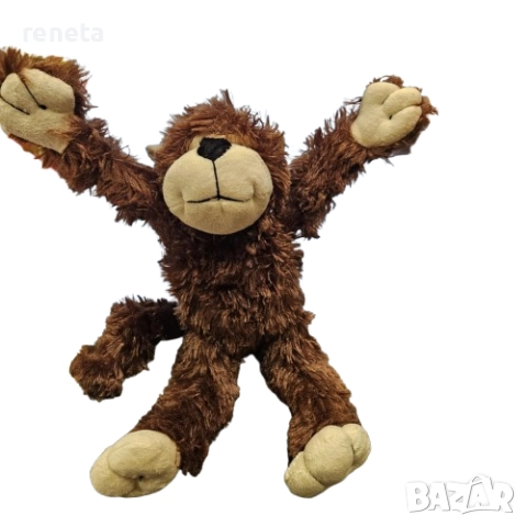 Играчка Маймуна, Текстилна, Кафява, Подвижни ръце, 30 см