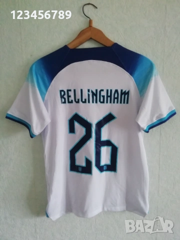 England Bellingham Nike оригинална тениска фланелка Англия Джуд Белингам
