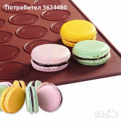 Силиконова подложка за френски макарони 39х29см Силиконова подложка за френски макарони 39х29см Сили, снимка 9 - Прибори за хранене, готвене и сервиране - 39983751