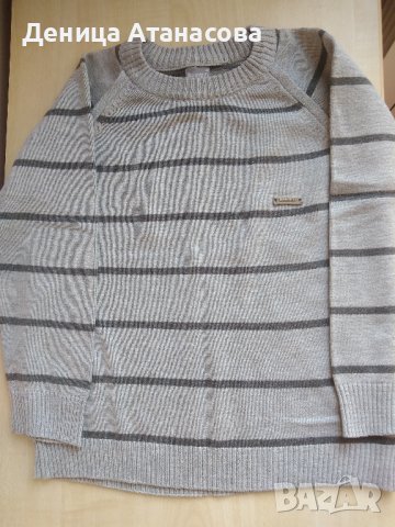 Сив пуловер, карирана ризка, елек без ръкав, сиви дънки, ватиран панталон, зимно яке Ino boy 110/116, снимка 2 - Детски панталони и дънки - 31279140