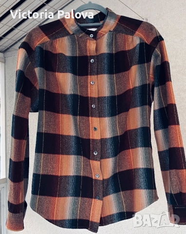 CLOSED quiet luxury карирана фланелена риза, снимка 6 - Ризи - 52435948