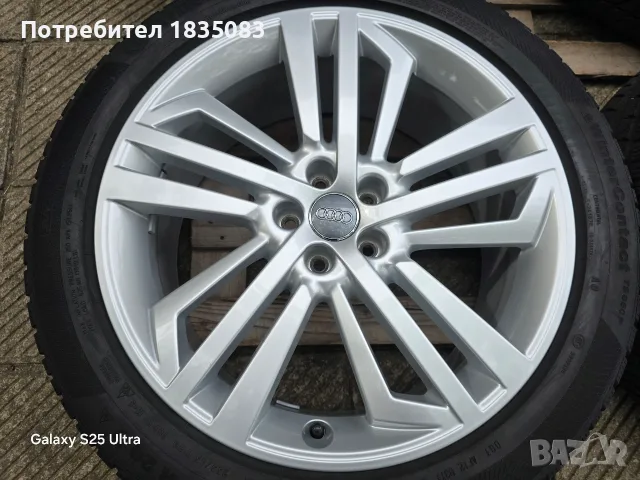 Лети джанти 20ки 5х112 Audi + зимни гуми 255/45/20 Continental, снимка 5 - Гуми и джанти - 56244553