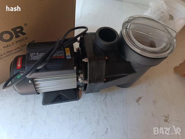 Филтрационна помпа за басейн Vevor 19200L/H, циркулационна помпа за вода вход/изход 1,97" , снимка 11 - Басейни и аксесоари - 51548470