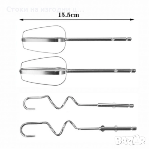 Кухненски миксер SERANOVA Home – Метални бъркалки, лек и мощен, снимка 3 - Миксери - 52903331
