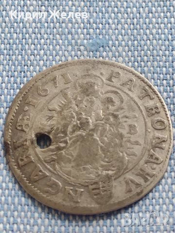Сребърна монета 6 кройцера 1671г. Леополд първи Кремниц Унгария 13774, снимка 6 - Нумизматика и бонистика - 42890187