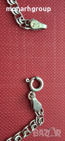 Сребърна верижка, снимка 6 - Колиета, медальони, синджири - 52713729