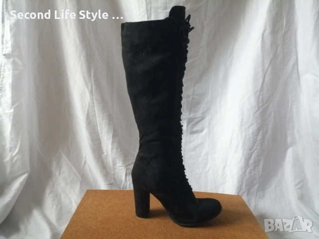 № 41 дамски ботуши с висок ток и връзки WILD DIVA 🔥